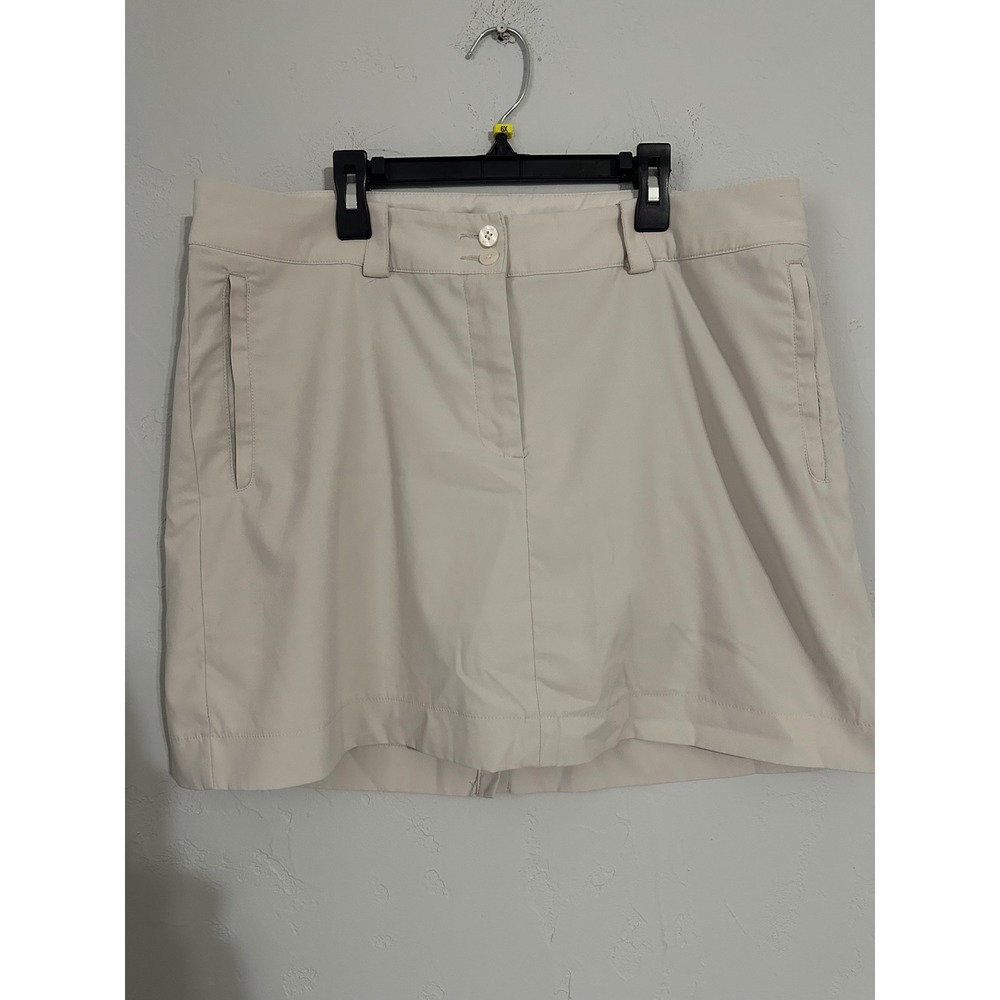 Nike Golf Tour Performance Women's Beige Skirt Shorts Size 12 Dri-FIT